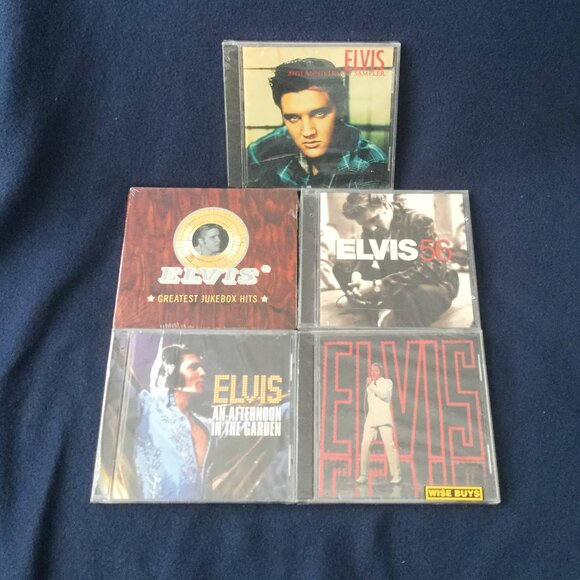 5 Elvis Presley CDs Original Wrap Never Opened - Picture 1 of 4